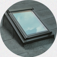 Конструкция EFW для установки мансардного окна в крышу с малым углом наклона